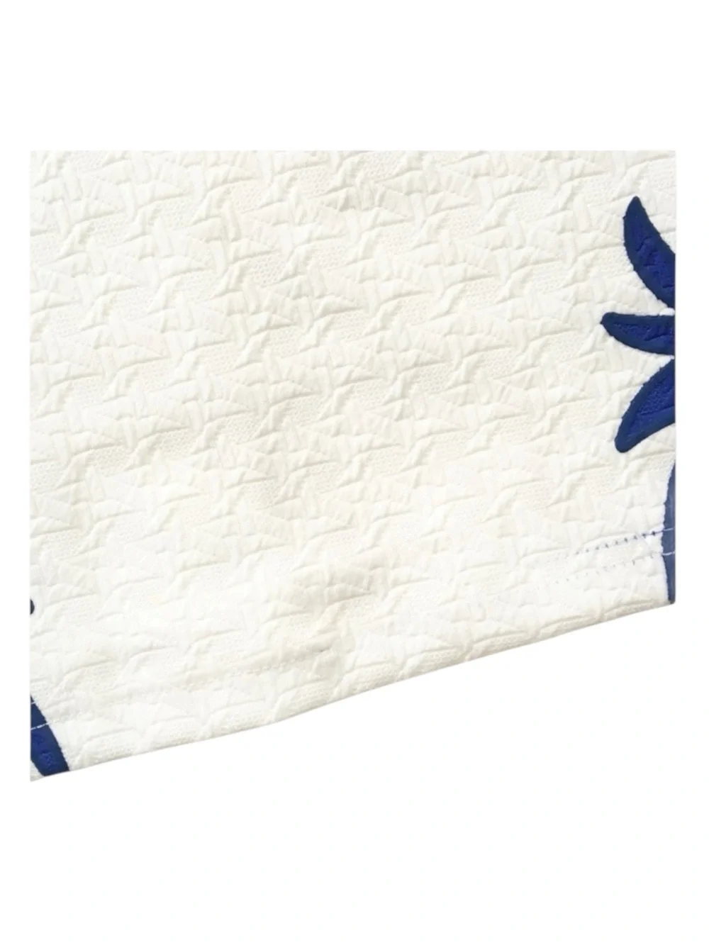 new LF Mika & Gala ༄ Textured Leaf Print Mini Skirt ༄ Jewel Tone Cobalt + White